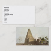 Die große Pagode, Tanjore, Platte XXIV von 'Orient Visitenkarte (Vorne/Hinten)