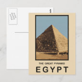 Die Große Pyramide Ägypten Postkarte (Vorne/Hinten)