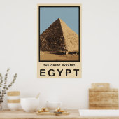 Die große Pyramide Ägyptens Poster (Küche)