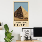 Die große Pyramide Ägyptens Poster (Heimbüro)