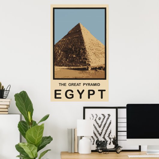 Die große Pyramide Ägyptens Poster (Heimbüro)