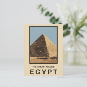 Die große Pyramide Ägyptens Postkarte (Stehend Vorderseite)