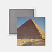 Die Große Pyramide des alten Königreichs Khufu Magnet (Vorderseite/Rückseite)