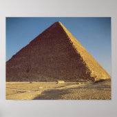 Die Große Pyramide des alten Königreichs Khufu Poster (Vorne)