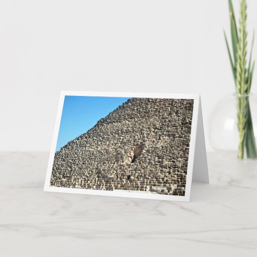 Die große Pyramide von Gizeh, ägyptisch Karte (Vorderseite)