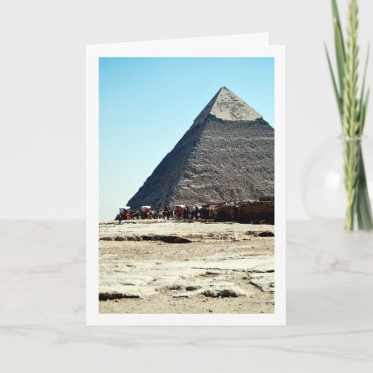 Die große Pyramide von Gizeh, Kairo, Ägypten Karte (Vorderseite)