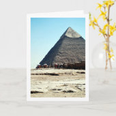 Die große Pyramide von Gizeh, Kairo, Ägypten Karte (Gelbe Blume)