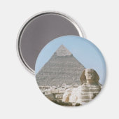 Die große Pyramide von Gizeh Magnet (Vorderseite/Rückseite)