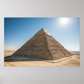 Die große Pyramide von Gizeh Poster