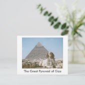 Die große Pyramide von Gizeh Postkarte (Stehend Vorderseite)