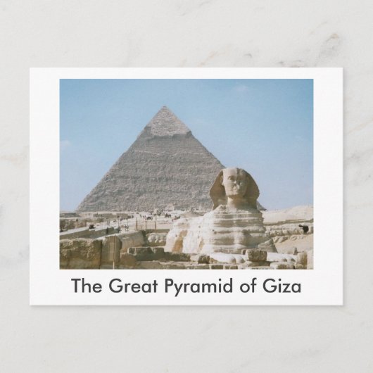 Die große Pyramide von Gizeh Postkarte (Vorderseite)