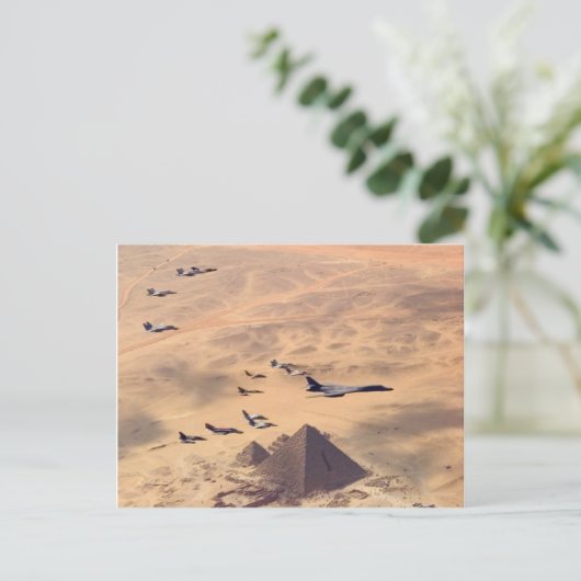 Die große Pyramide von Gizeh Postkarte (Stehend Vorderseite)