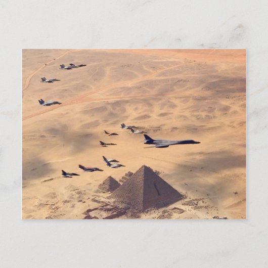 Die große Pyramide von Gizeh Postkarte (Vorderseite)