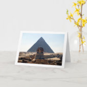 Die große Pyramide von Gizeh und Sphinx, Kairo Karte (Gelbe Blume)