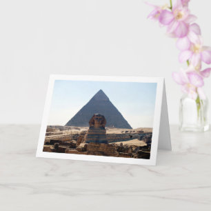 Die große Pyramide von Gizeh und Sphinx, Kairo Karte