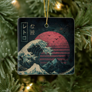 Die große Retro-Welle Classic Keramikornament