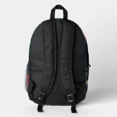 Die große Retrowelle Classic Bedruckter Rucksack (Rückseite)