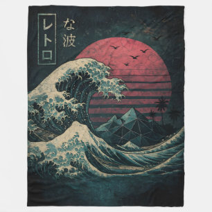 Die große Retrowelle Classic Fleecedecke