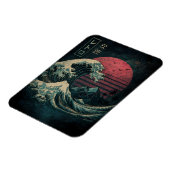 Die große Retrowelle Classic Magnet (Linke Seite)