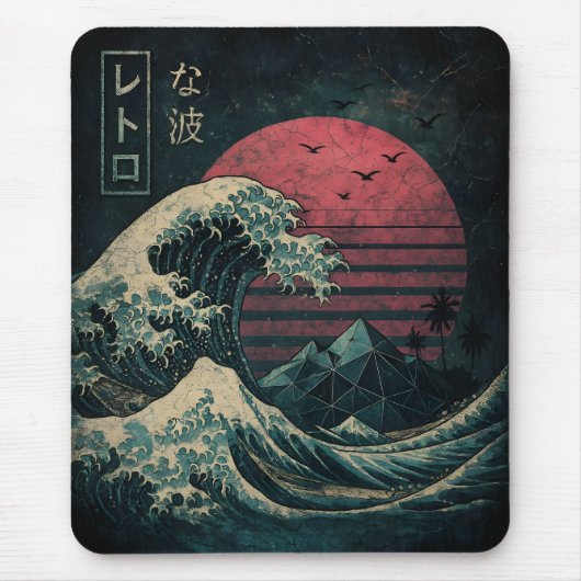 Die große Retrowelle Classic Mousepad (Vorne)