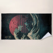 Die große Retrowelle Classic Strandtuch (Vorderseite)