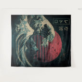 Die große Retrowelle Classic Wandteppich (Vorderseite (Horizontal))