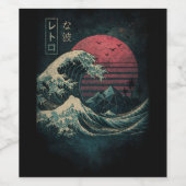 Die große Retrowelle Classic Weinetikett (Einzelnes Label)