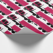 Die große rote Anlage und schwärzen 18 Geschenkpapier (Ecke)