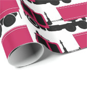 Die große rote Anlage und schwärzen 18 Geschenkpapier (Rolleneckpunkt)