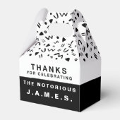 Die große Schachtel mit einem Gastgeschenk Geschenkschachtel (Vorderseite)