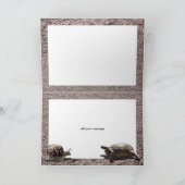 Die große Schildkröte und das Schneckenrennen Karte (Innenseite)