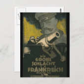 Die große Schlacht in Frankreich Postkarte (Vorne/Hinten)