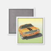 Die große schlechte Orange Magnet (Vorderseite/Rückseite)