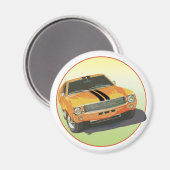 Die große schlechte Orange Magnet (Vorderseite/Rückseite)