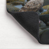 Die große schwarz-gestützte Gull-Mousepad Mousepad (Ecke)
