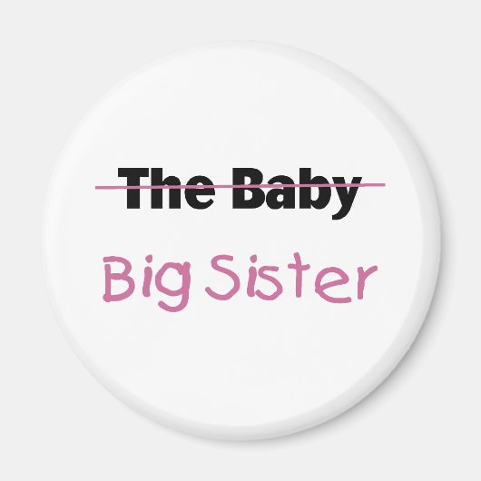 Die große Schwester des Babys Magnet (Vorne)
