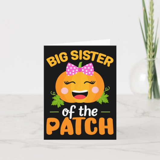 Die große Schwester des Patchpumpen Halloween Fami Karte (Vorderseite)