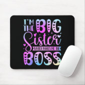 Die große Schwester, die den Chef zum lustigen Ges Mousepad (Mit Mouse)