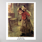 Die große Schwester von Fritz von Uhde Poster (Vorne)