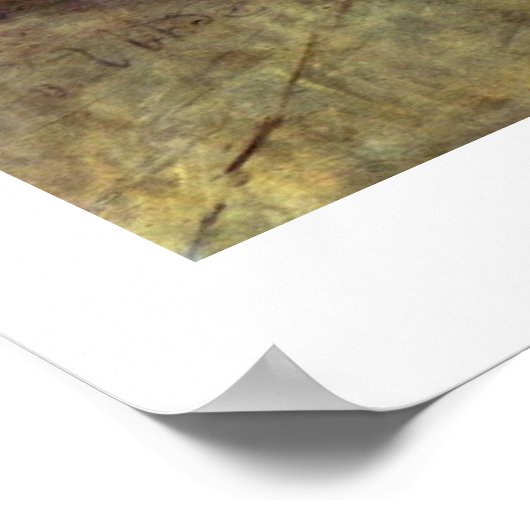 Die große Schwester von Fritz von Uhde Poster (Ecke)