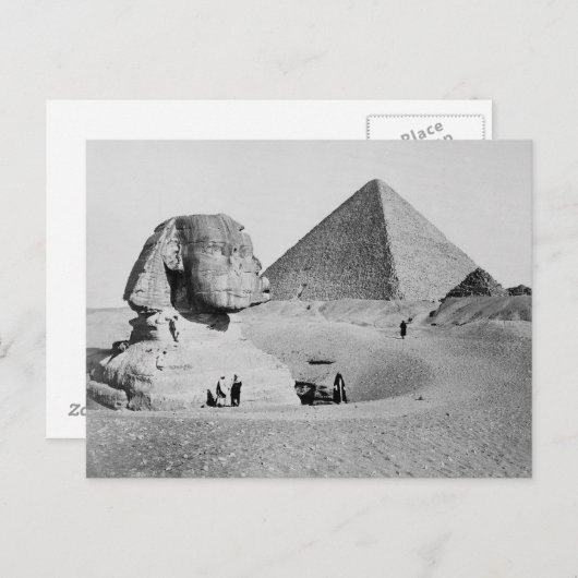 Die große Sphinx, 1877 Postkarte (Vorne/Hinten)