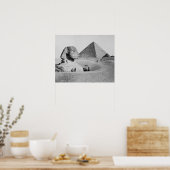 Die Große Sphinx, 1877. Vintage-Foto Poster (Küche)