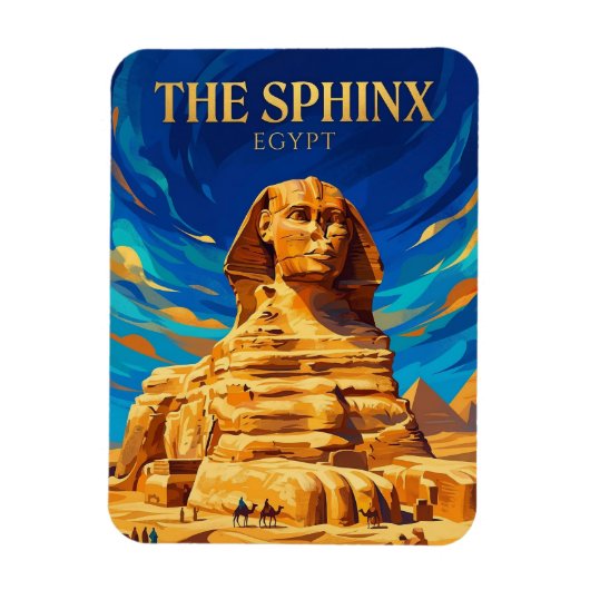 Die Große Sphinx Ägypten Magnet (Vertikal)