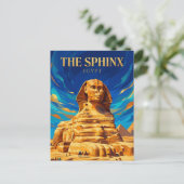 Die Große Sphinx Ägypten Postkarte (Stehend Vorderseite)