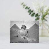 Die Große Sphinx & Pyramiden, 1878 Postkarte (Stehend Vorderseite)
