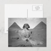 Die Große Sphinx & Pyramiden, 1878 Postkarte (Vorne/Hinten)