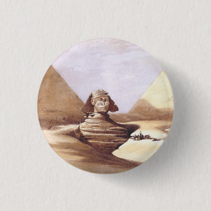 Die Große Sphinx, Pyramiden von Giza Button