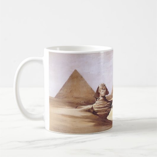 Die Große Sphinx, Pyramiden von Giza Kaffeetasse (Links)