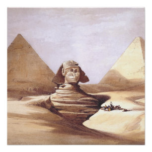 Die Große Sphinx, Pyramiden von Giza Poster