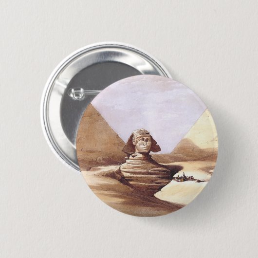 Die große Sphinx, Pyramiden von Gizeh Button (Vorne & Hinten)